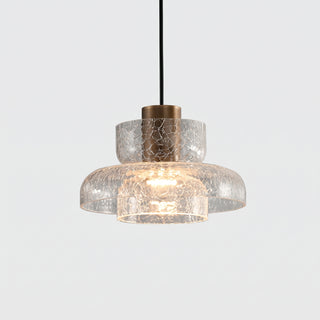 Valen Crackle Glass Pendant Light