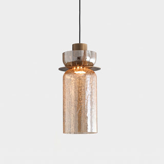 Valen Crackle Glass Pendant Light
