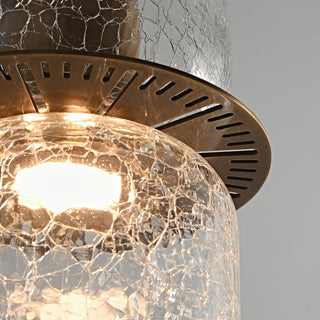 Valen Crackle Glass Pendant Light