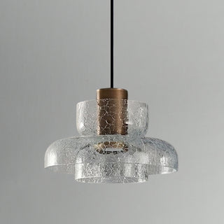 Valen Crackle Glass Pendant Light