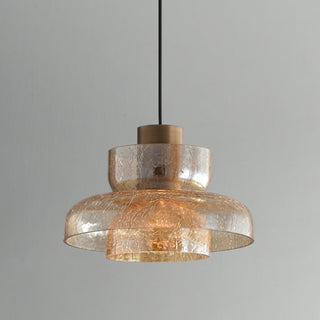 Valen Crackle Glass Pendant Light