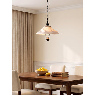 Valeraine Draped Silk Pendant Light