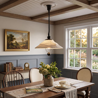 Valeraine Draped Silk Pendant Light