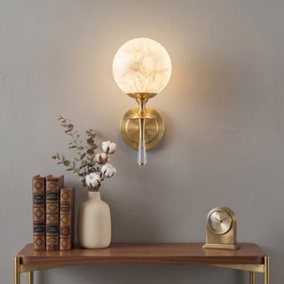 Valmont Alabaster Torch Sconce