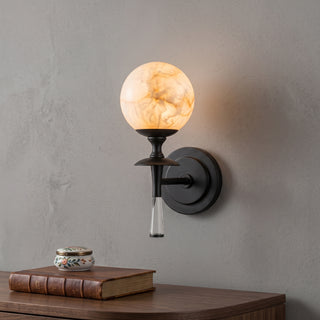 Valmont Alabaster Torch Sconce
