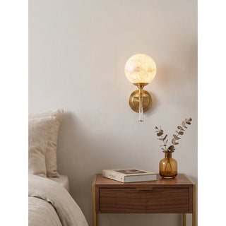 Valmont Alabaster Torch Sconce