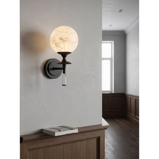 Valmont Alabaster Torch Sconce