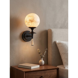 Valmont Alabaster Torch Sconce