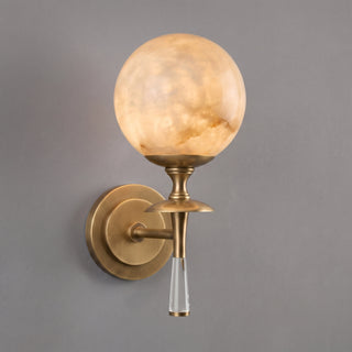 Valmont Alabaster Torch Sconce