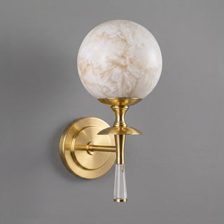 Valmont Alabaster Torch Sconce