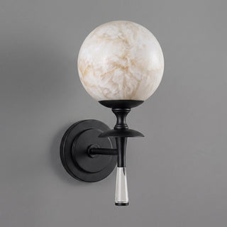 Valmont Alabaster Torch Sconce