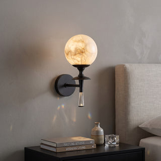 Valmont Alabaster Torch Sconce