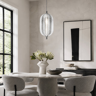 Valo Ribbed Glass Pendant Lamp