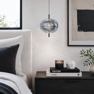 Valo Ribbed Glass Pendant Lamp
