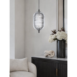 Valo Ribbed Glass Pendant Lamp