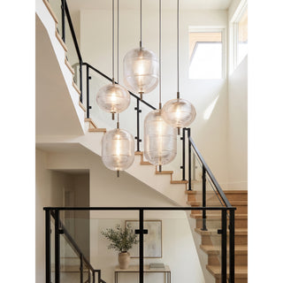 Valo Ribbed Glass Pendant Lamp