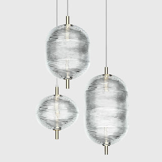 Valo Ribbed Glass Pendant Lamp