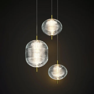 Valo Ribbed Glass Pendant Lamp
