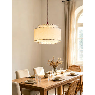 Varenne Stitched Linen Pendant Lamp