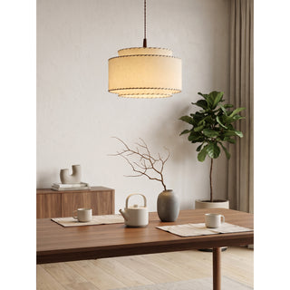 Varenne Stitched Linen Pendant Lamp