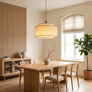 Varenne Stitched Linen Pendant Lamp