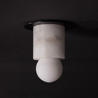Varian Alabaster Pillar Sconce – detail 15