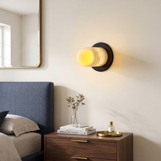 Varian Alabaster Pillar Sconce – detail 5