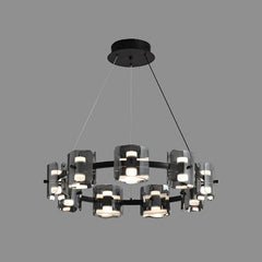 Black & Smoke Gray Glass