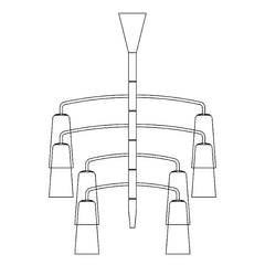 8 koppen: D 76cm x H 110cm