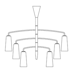 6 koppen: D 100cm x H 97cm
