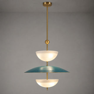 Vevina Tiered Patina Pendant Light