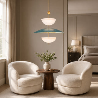 Vevina Tiered Patina Pendant Light