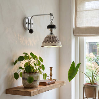 Vivienne Embossed Hanging Sconce