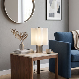 Waveform Glass Table Lamp