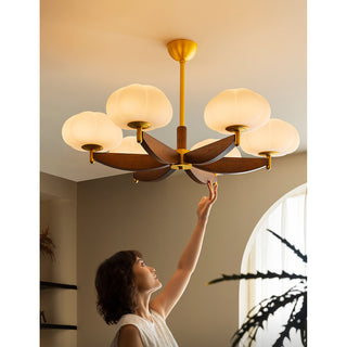 Willow Ash Wood Chandelier