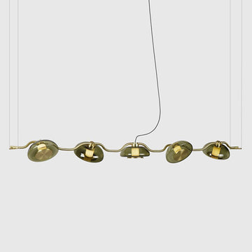 5 heads: L 63″ x H 9.8″ / D 160cm x H 25cm