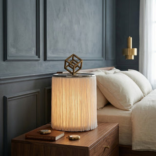 Zephyra Fringe Drum Lamp