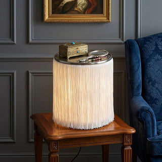 Zephyra Fringe Drum Lamp
