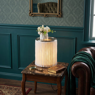 Zephyra Fringe Drum Lamp