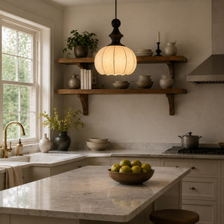 Zephyrine Silk Lantern Pendant Lamp