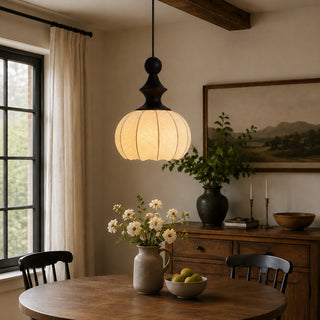 Zephyrine Silk Lantern Pendant Lamp