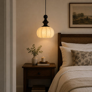 Zephyrine Silk Lantern Pendant Lamp