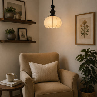 Zephyrine Silk Lantern Pendant Lamp