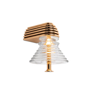 Ziggurat Stepped Glass Wall Sconce