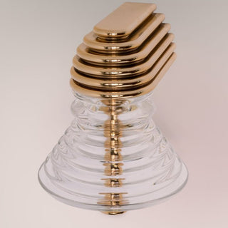 Ziggurat Stepped Glass Wall Sconce