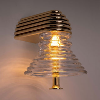 Ziggurat Stepped Glass Wall Sconce