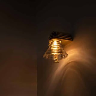 Ziggurat Stepped Glass Wall Sconce