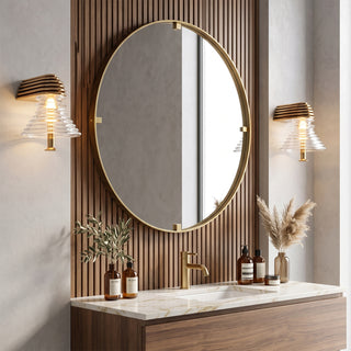 Ziggurat Stepped Glass Wall Sconce
